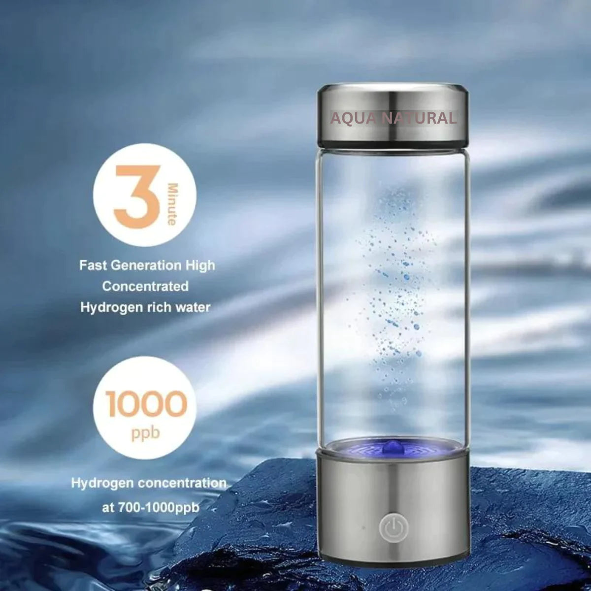 Aqua Natural Hydrogen Water Bottle